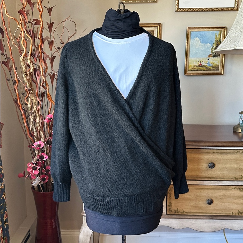 NWT! Torrid Black Crossover Sweater | 2